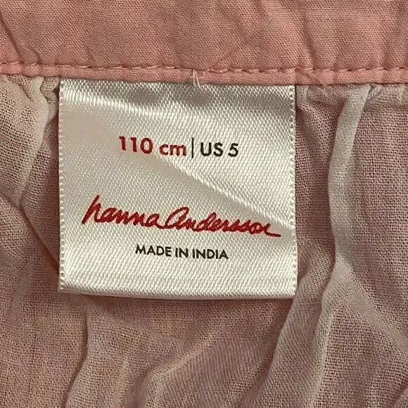 Hanna Andersson Colorblock Sundress Girls Size 5 Cotton Sleeveless Summer - Picture 2 of 11